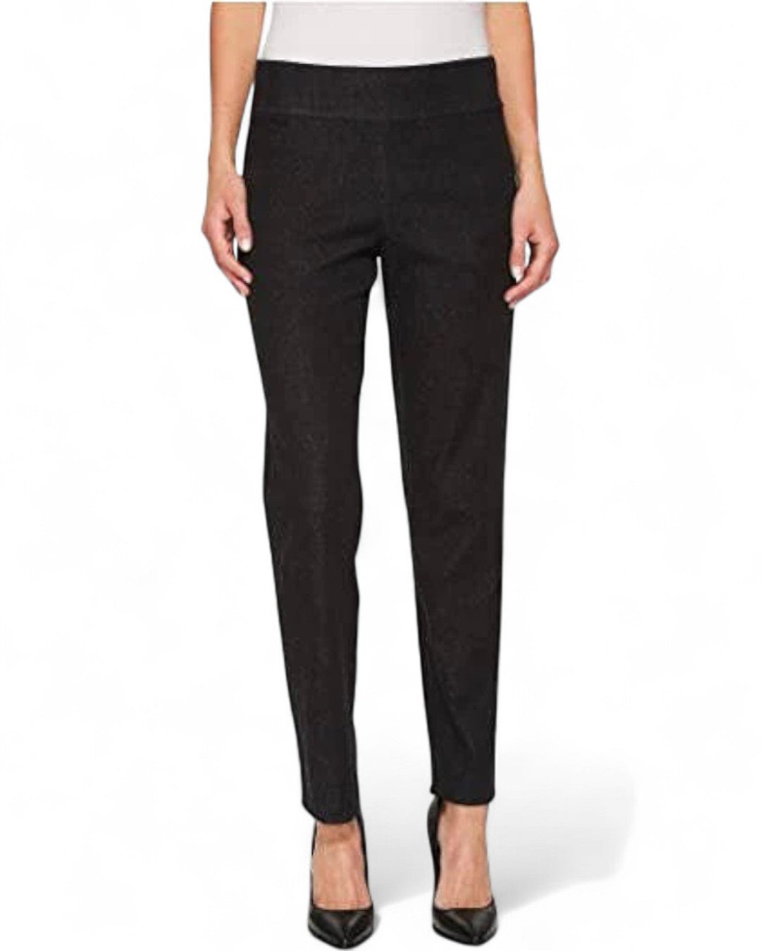 Krazy Larry P607 Denim Ankle Pant - Black Denim - Che Cose Belle