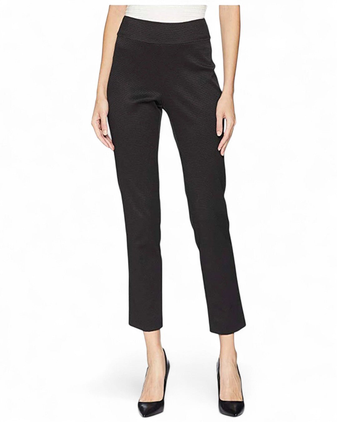 Krazy Larry P807 Pique Ankle Pant - Black - Che Cose Belle