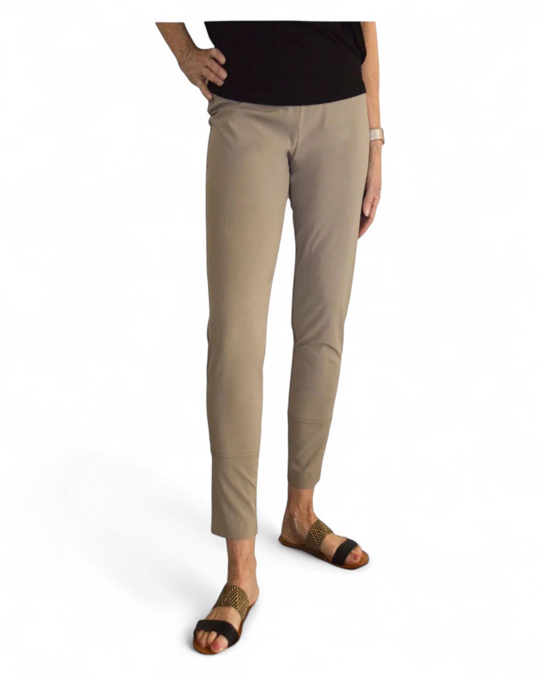 Krazy Larry P907 Feather Weight Pant - Taupe - Che Cose Belle