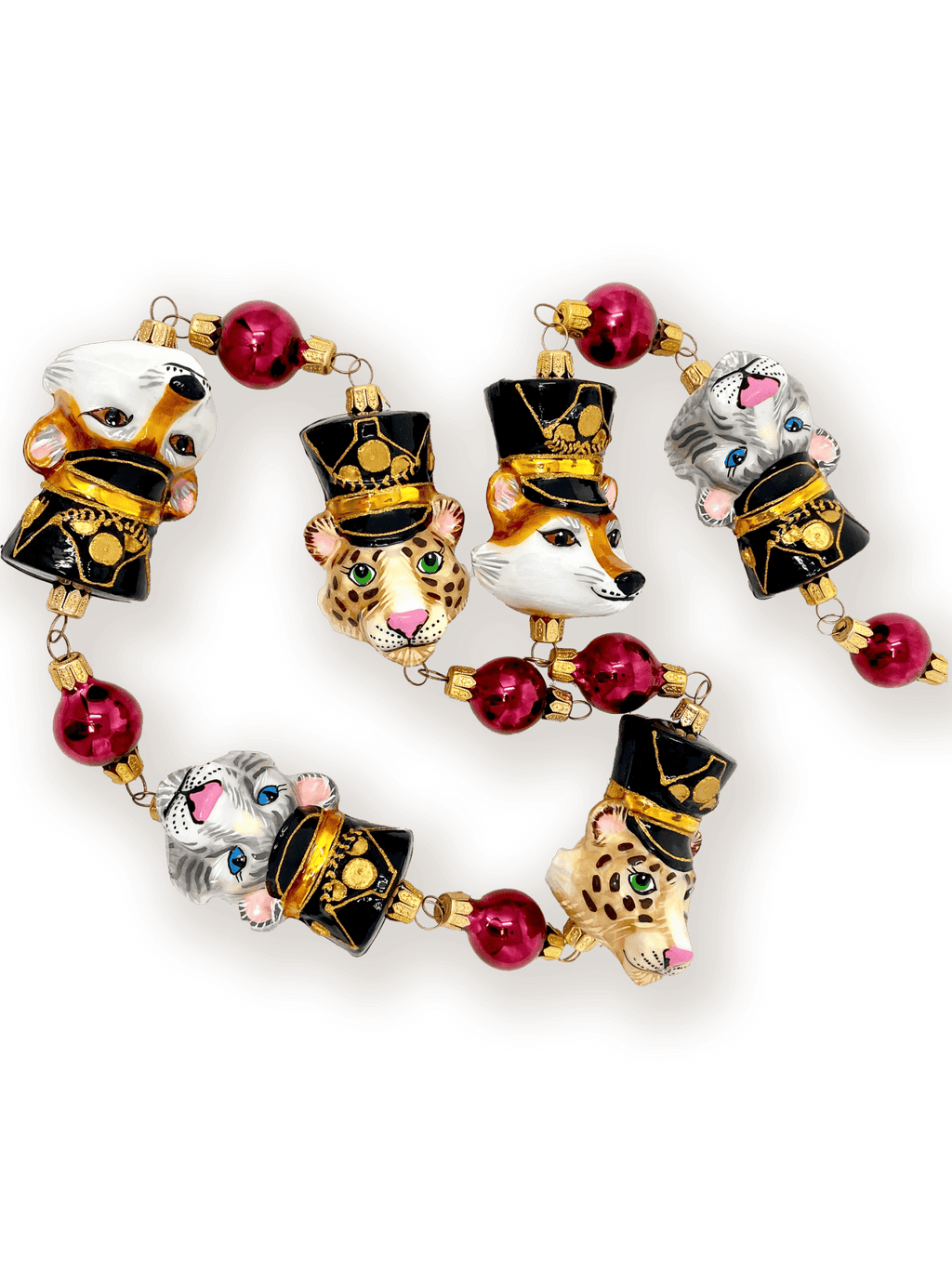 KRG Animal Generals Polish Glass Christmas Garland - Che Cose Belle