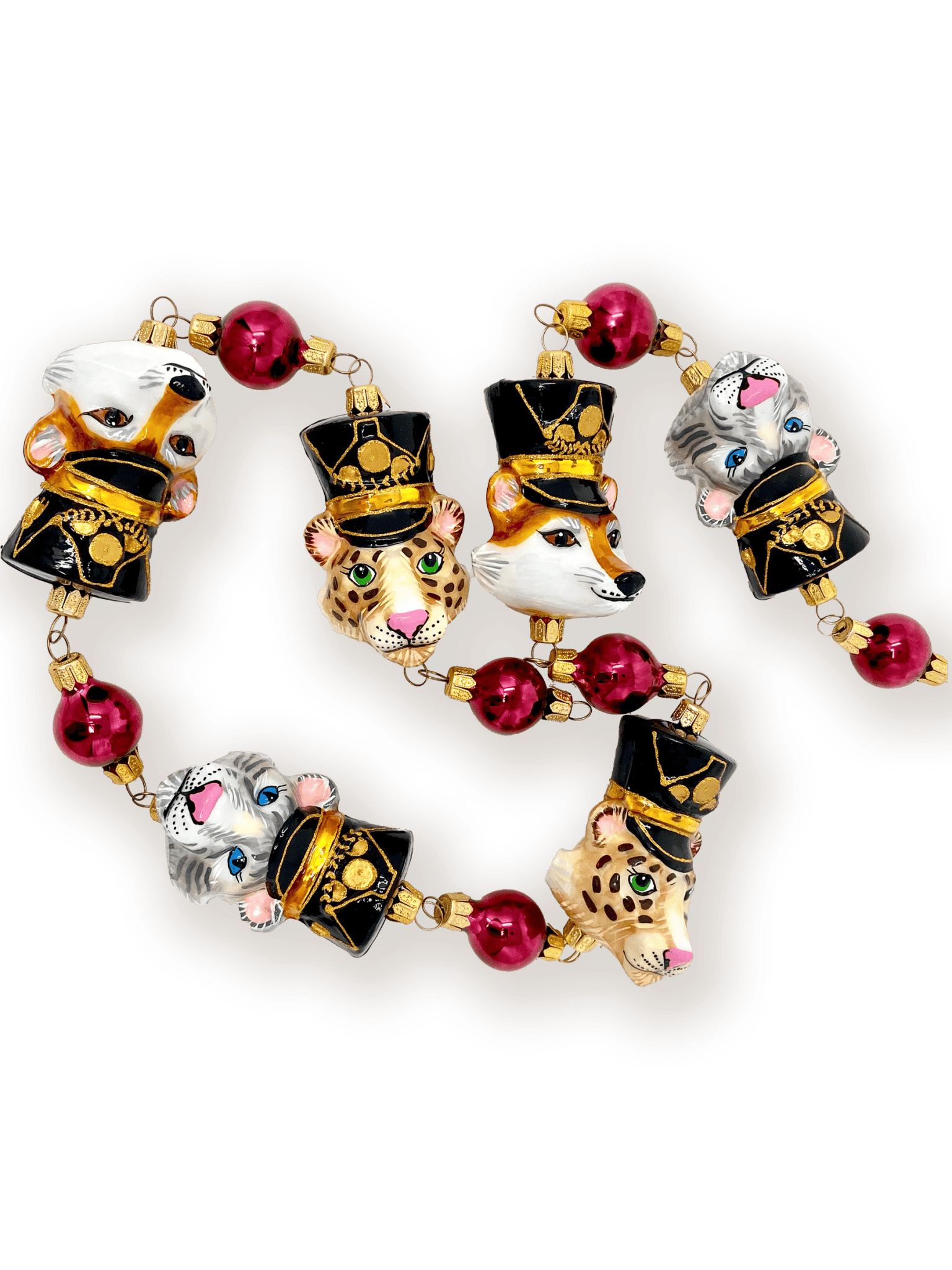 KRG Animal Generals Polish Glass Christmas Garland - Che Cose Belle