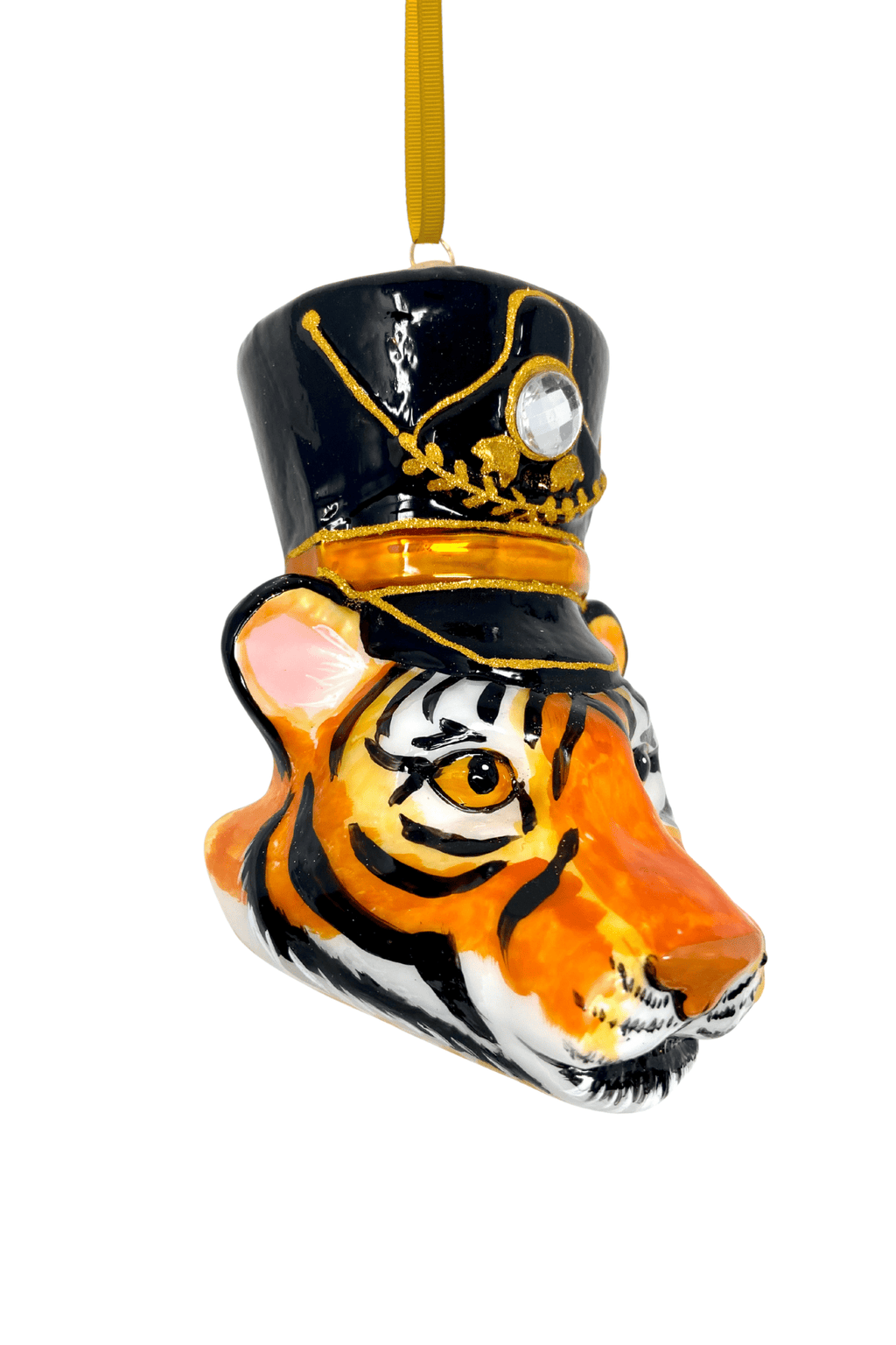 KRG Bengal Tiger Head Polish Glass Ornament - Che Cose Belle