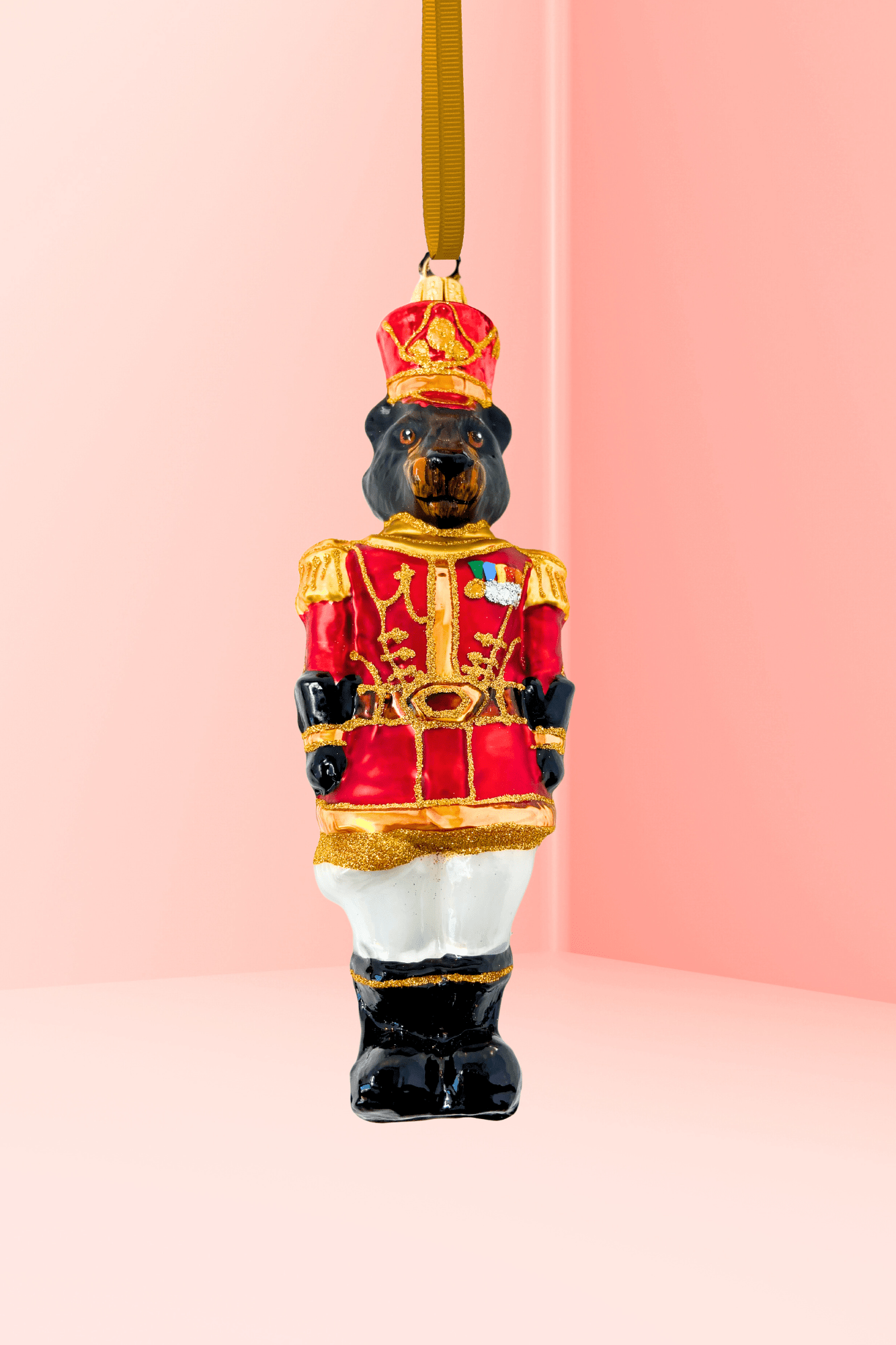 KRG Black Bear Body Polish Glass Ornament - Che Cose Belle