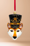 KRG Fox Head Polish Glass Ornament - Che Cose Belle