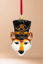 KRG Fox Head Polish Glass Ornament - Che Cose Belle