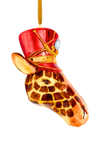 KRG Giraffe Head Polish Glass Ornament - Che Cose Belle