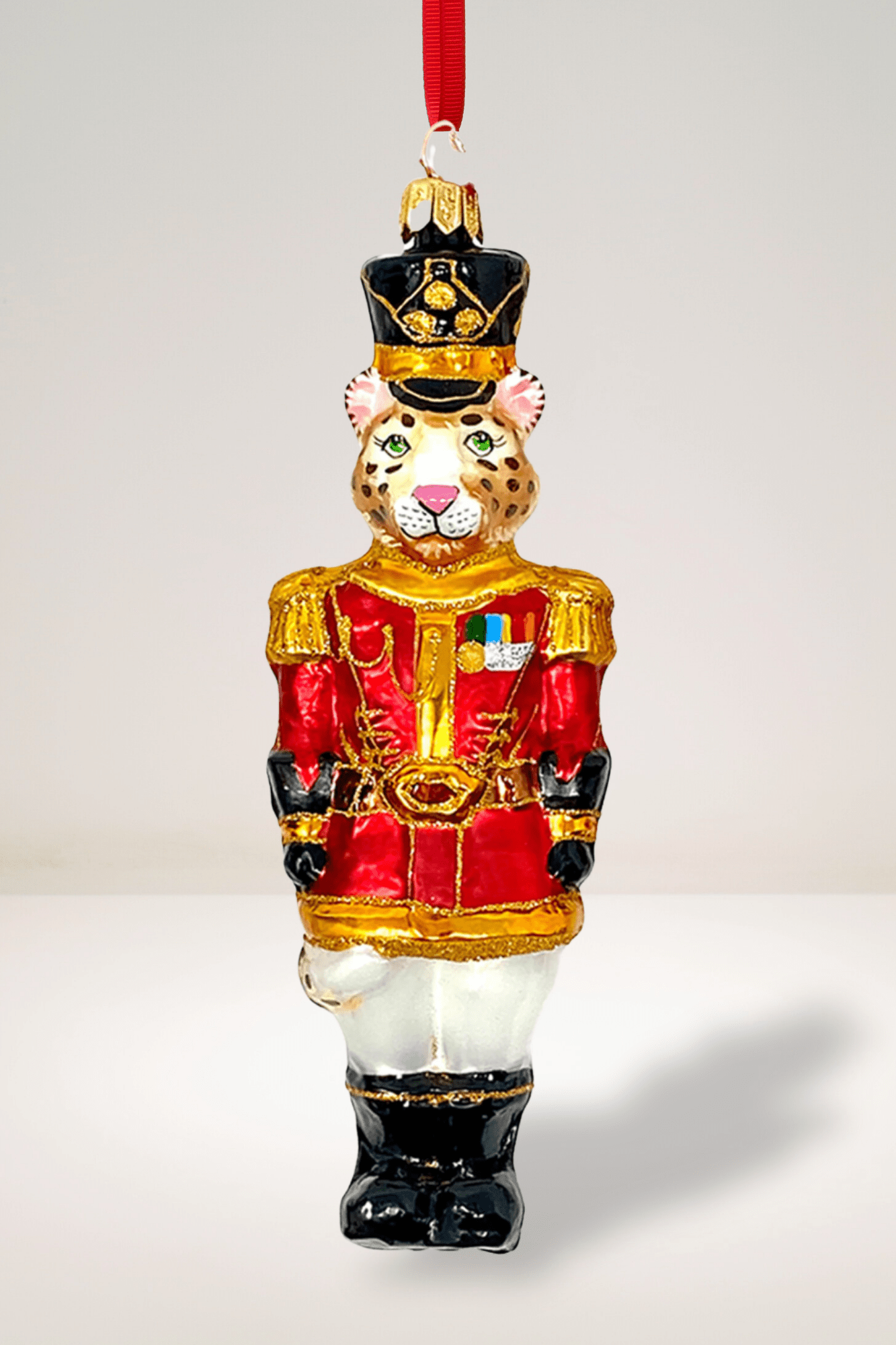 KRG Leopard Body Polish Glass Ornament - Che Cose Belle