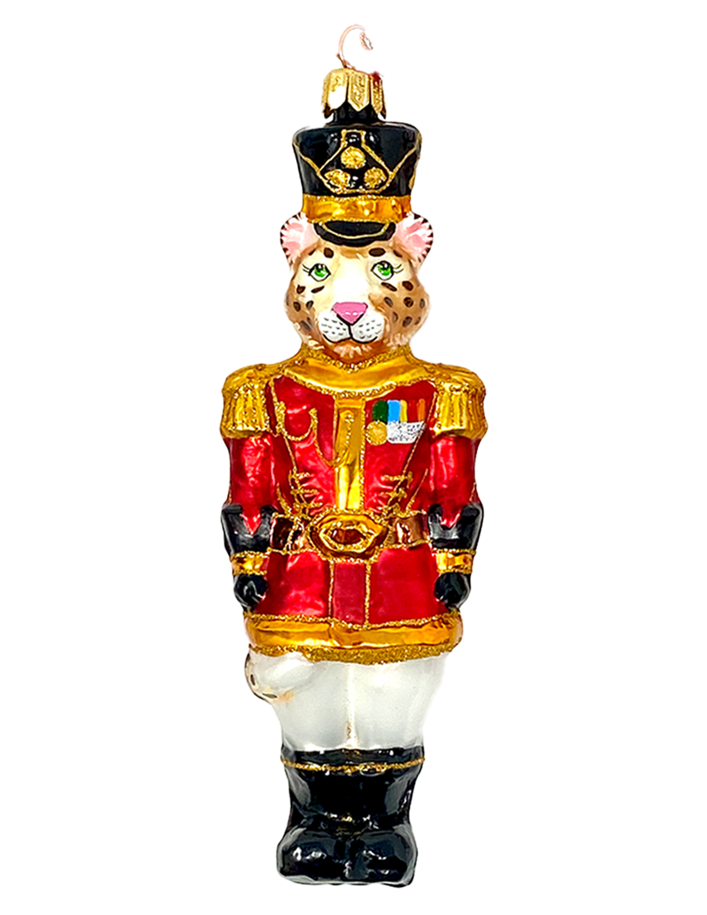 KRG Leopard Body Polish Glass Ornament - Che Cose Belle