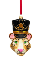 KRG Leopard Head Polish Glass Ornament - Che Cose Belle