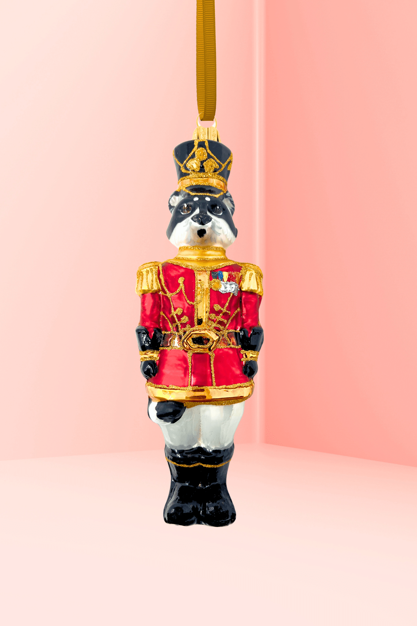KRG Raccoon Polish Glass Ornament - Che Cose Belle