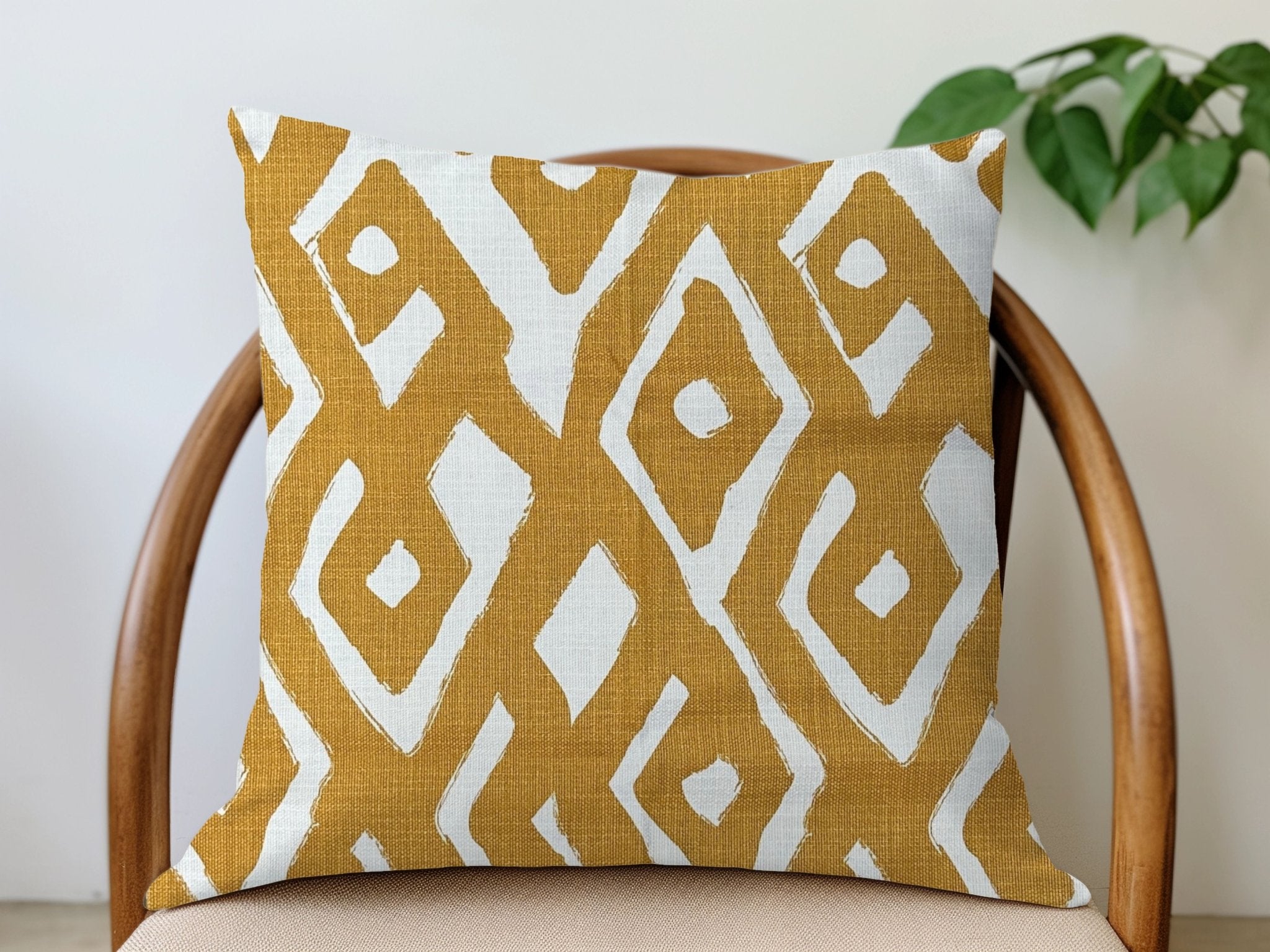 Kuba Linen Pillow Cover - Gold - Che Cose Belle