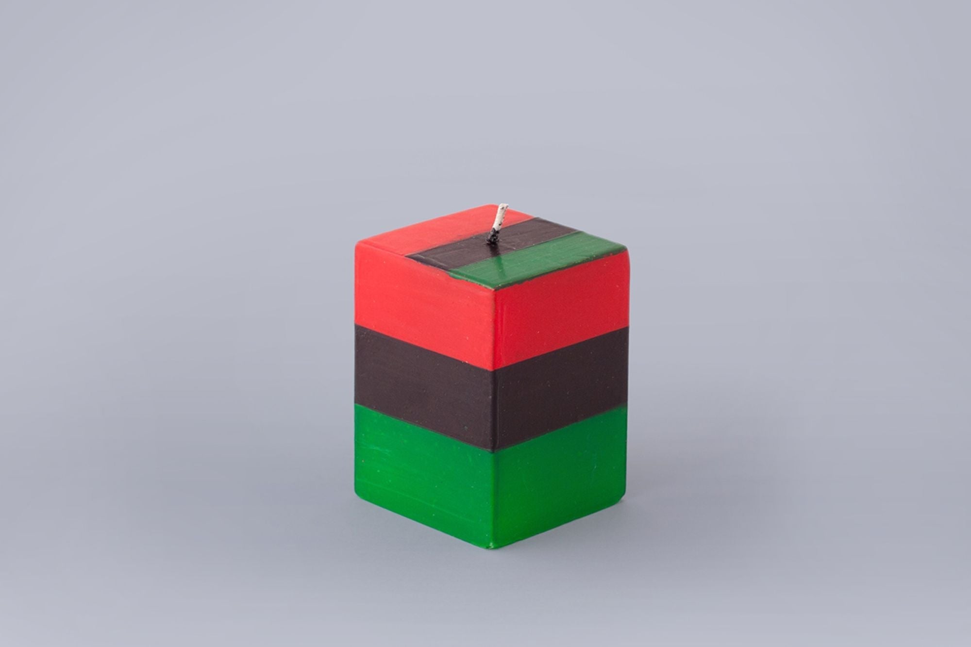 Kwanzaa Painted Candle Cube - Che Cose Belle