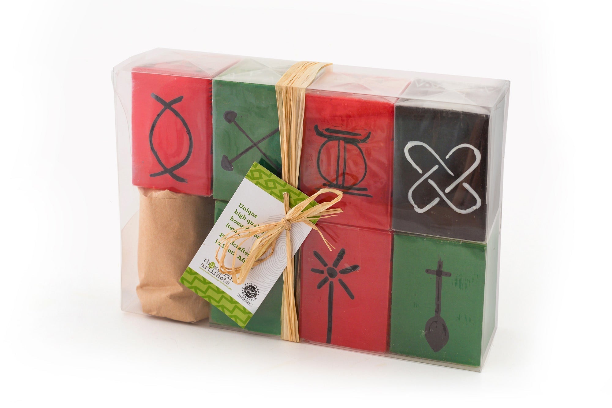 Kwanzaa Painted Candle Cube Collection - Che Cose Belle