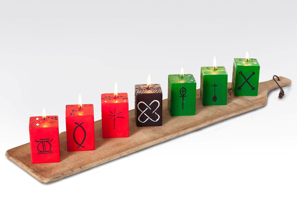 Kwanzaa Painted Candle Cube Collection - Che Cose Belle