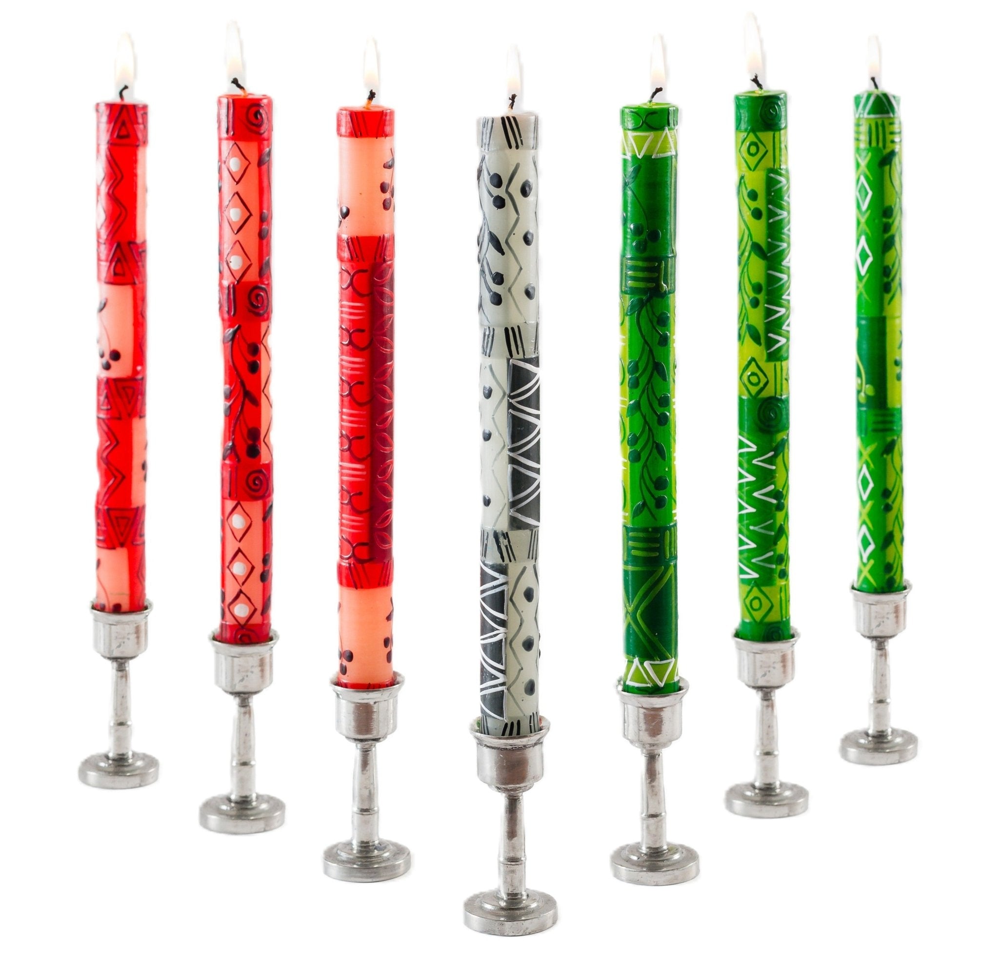 Kwanzaa Painted Candle Taper Collection - Che Cose Belle