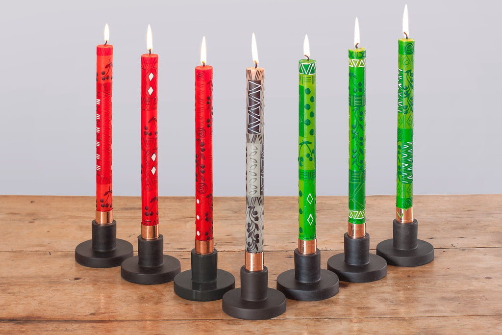 Kwanzaa Painted Candle Taper Collection - Che Cose Belle