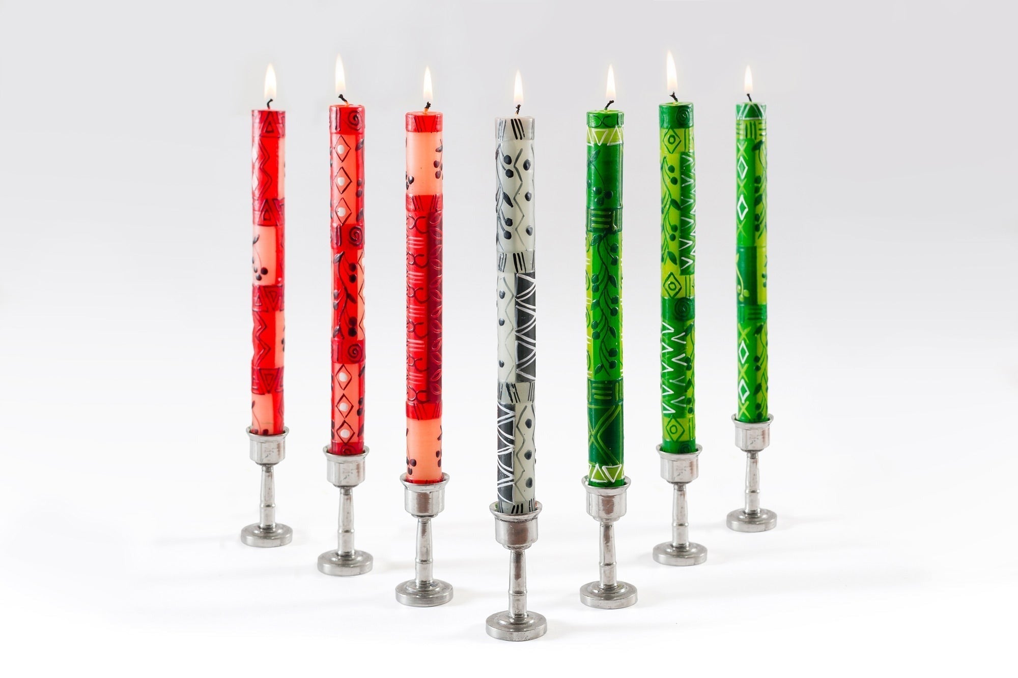 Kwanzaa Painted Candle Taper Collection - Che Cose Belle