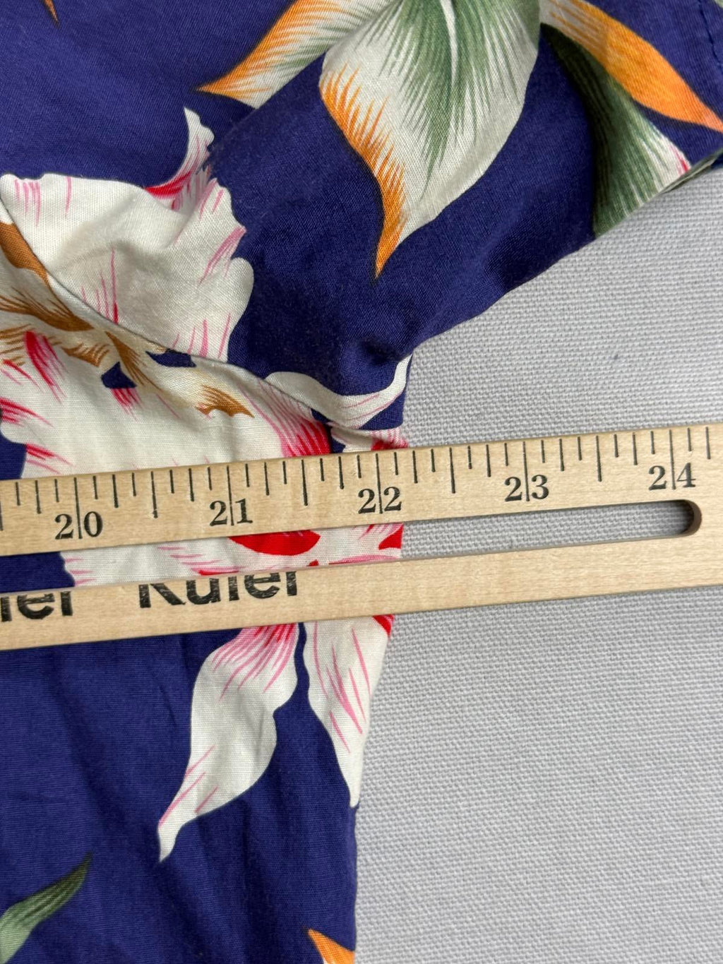 Ky's Hawaiian Flower Shirt Pocketless Made in Hawaii Shirt M - Che Cose Belle