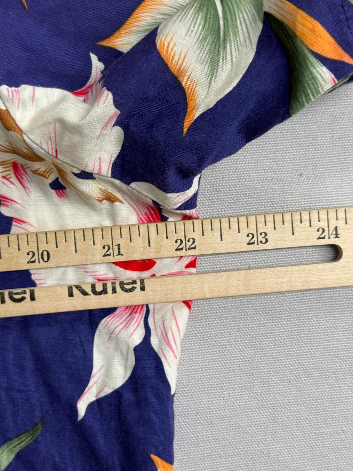 Ky's Hawaiian Flower Shirt Pocketless Made in Hawaii Shirt M - Che Cose Belle