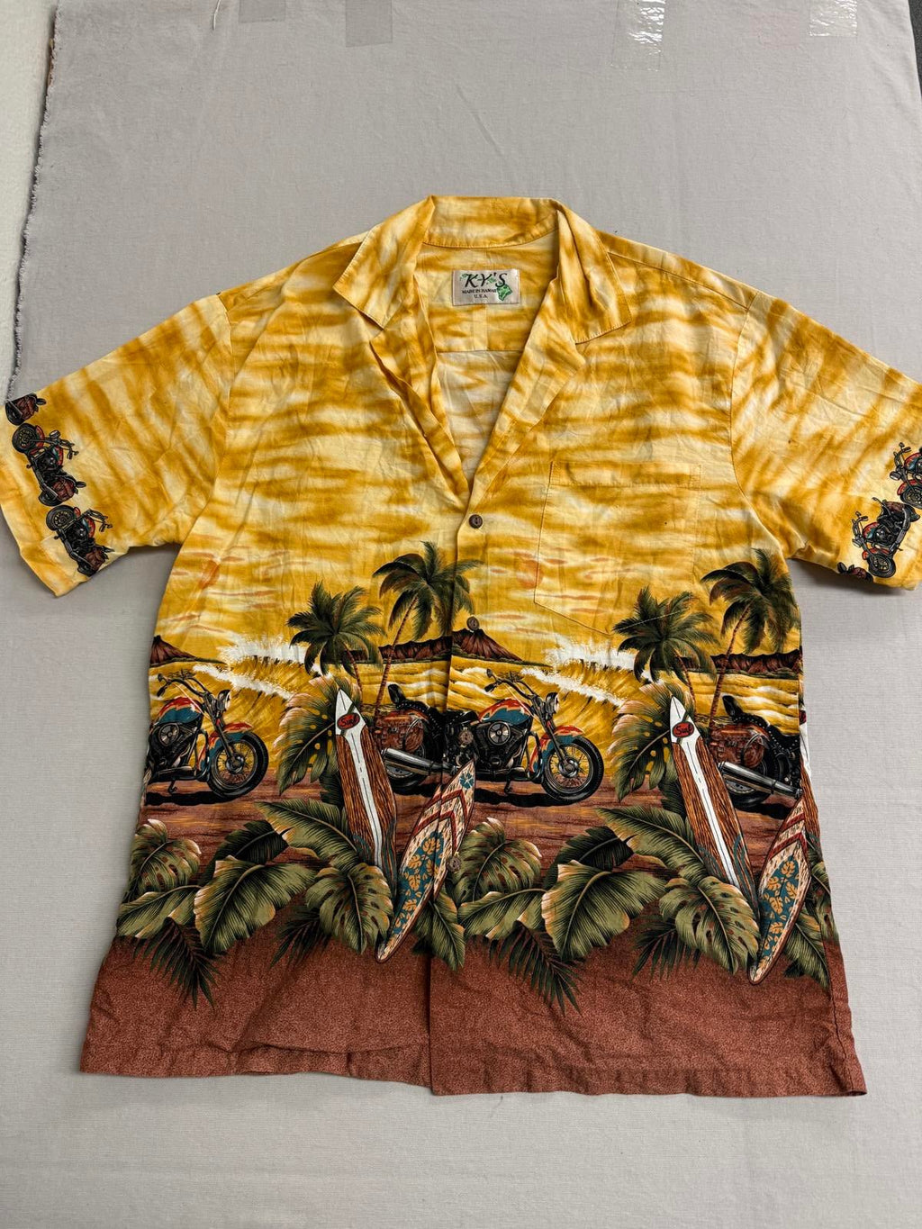 KY's Hawaiian Shirt Mens - Biker / Motorcycle Made in Hawaii - Che Cose Belle