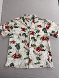 Ky's Men Hawaiian Shirt Surfing Santa Made in Hawaii Shirt L - Che Cose Belle