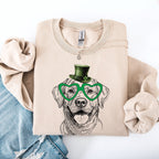 Labrador Retriever, Adorable Dog, St Patrick's Day, Lucky, Irish Sweatshirt - Che Cose Belle