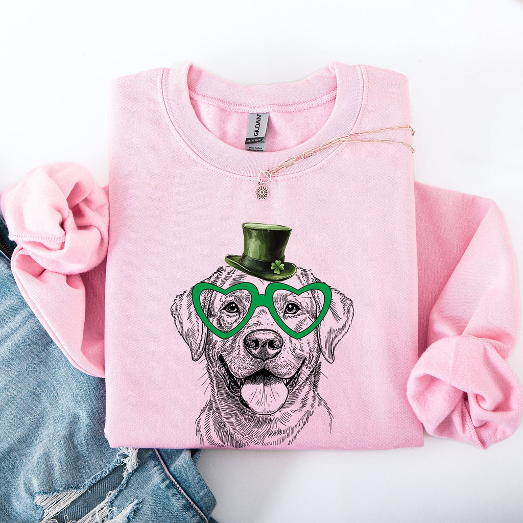 Labrador Retriever, Adorable Dog, St Patrick's Day, Lucky, Irish Sweatshirt - Che Cose Belle