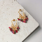 Labradorite Fringe Earrings - Che Cose Belle