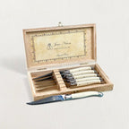 Laguiole Ivory Knives Cutlery Set in Presentation Box, Set of 6 - Che Cose Belle