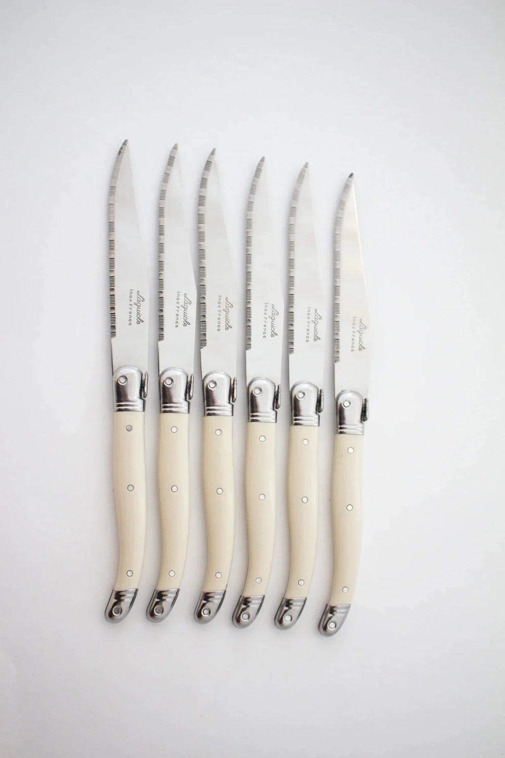 Laguiole Ivory Knives Cutlery Set in Presentation Box, Set of 6 - Che Cose Belle
