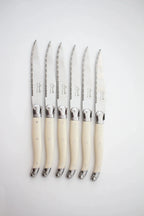 Laguiole Ivory Knives Cutlery Set in Presentation Box, Set of 6 - Che Cose Belle