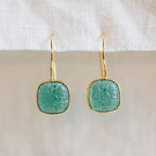 Lalita Blue Daisy Dangle Earrings - Che Cose Belle