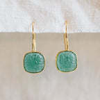 Lalita Blue Daisy Dangle Earrings - Che Cose Belle