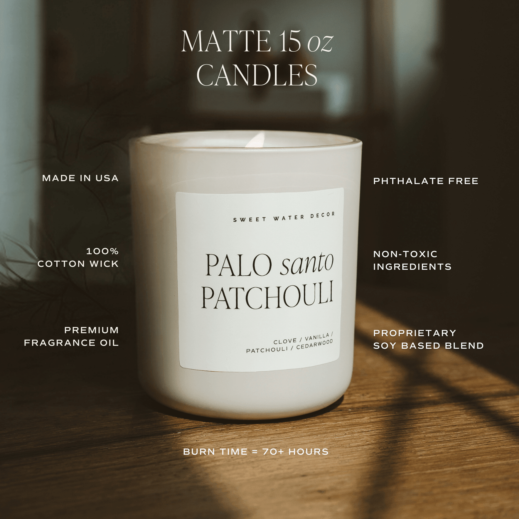 Land of the Free Home of the Brave Soy Candle - Red Matte Jar - 15 oz - Che Cose Belle