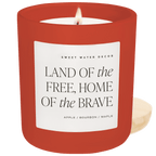 Land of the Free Home of the Brave Soy Candle - Red Matte Jar - 15 oz - Che Cose Belle