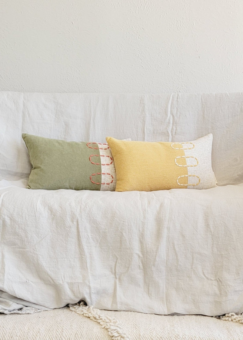 Landscapes Block Throw Pillow - Che Cose Belle