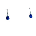 Lapis Drop Bertoni Earrings - Sterling Silver - Che Cose Belle