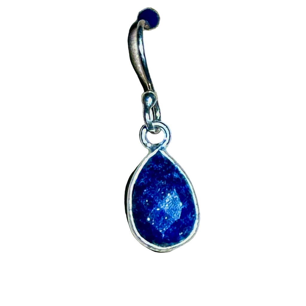 Lapis Drop Bertoni Earrings - Sterling Silver - Che Cose Belle