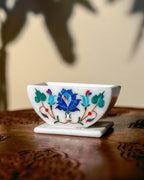 Lapis Lazuli Floral Coaster Set - Che Cose Belle