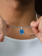 Lapis Lazuli Square Pendant Necklace - Che Cose Belle