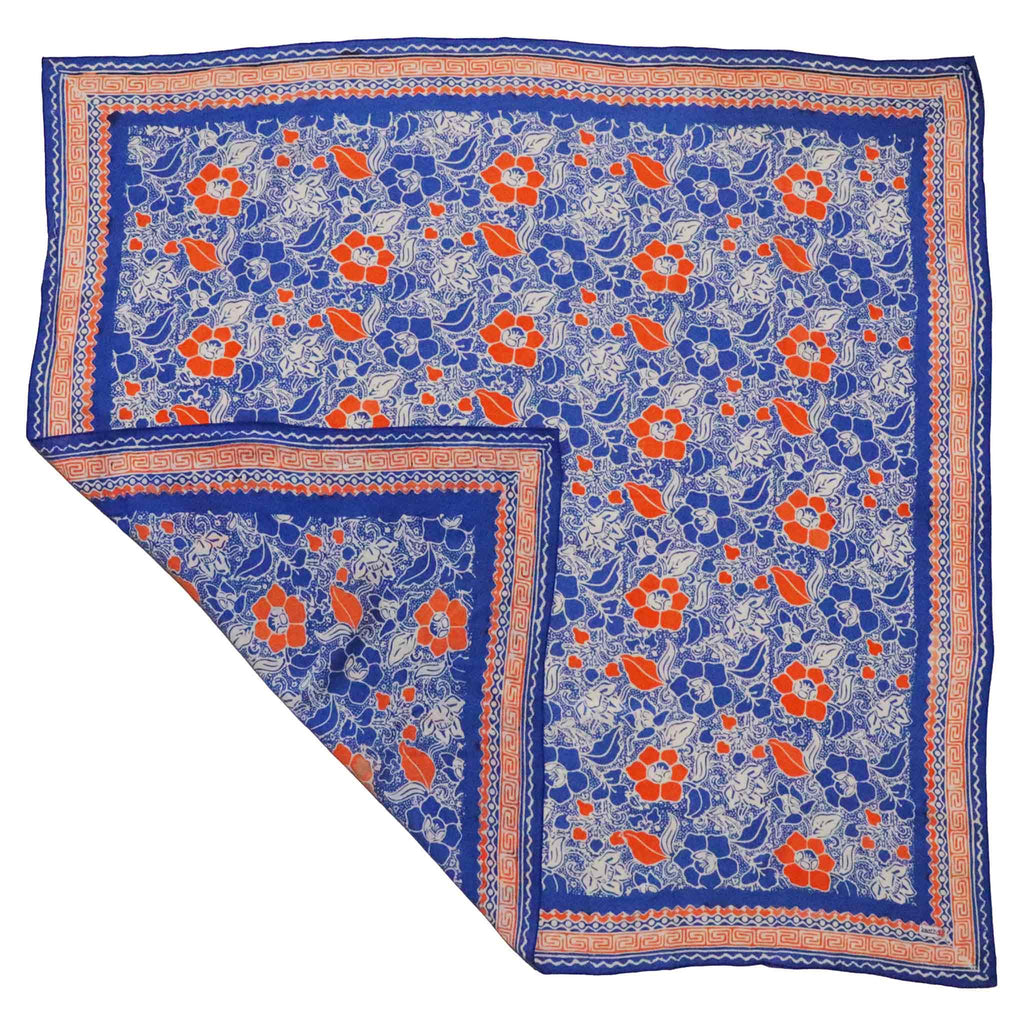 Large 39" Hand Dyed Batik Bandana, 100% Soft Cotton, Sunset Sky - Che Cose Belle