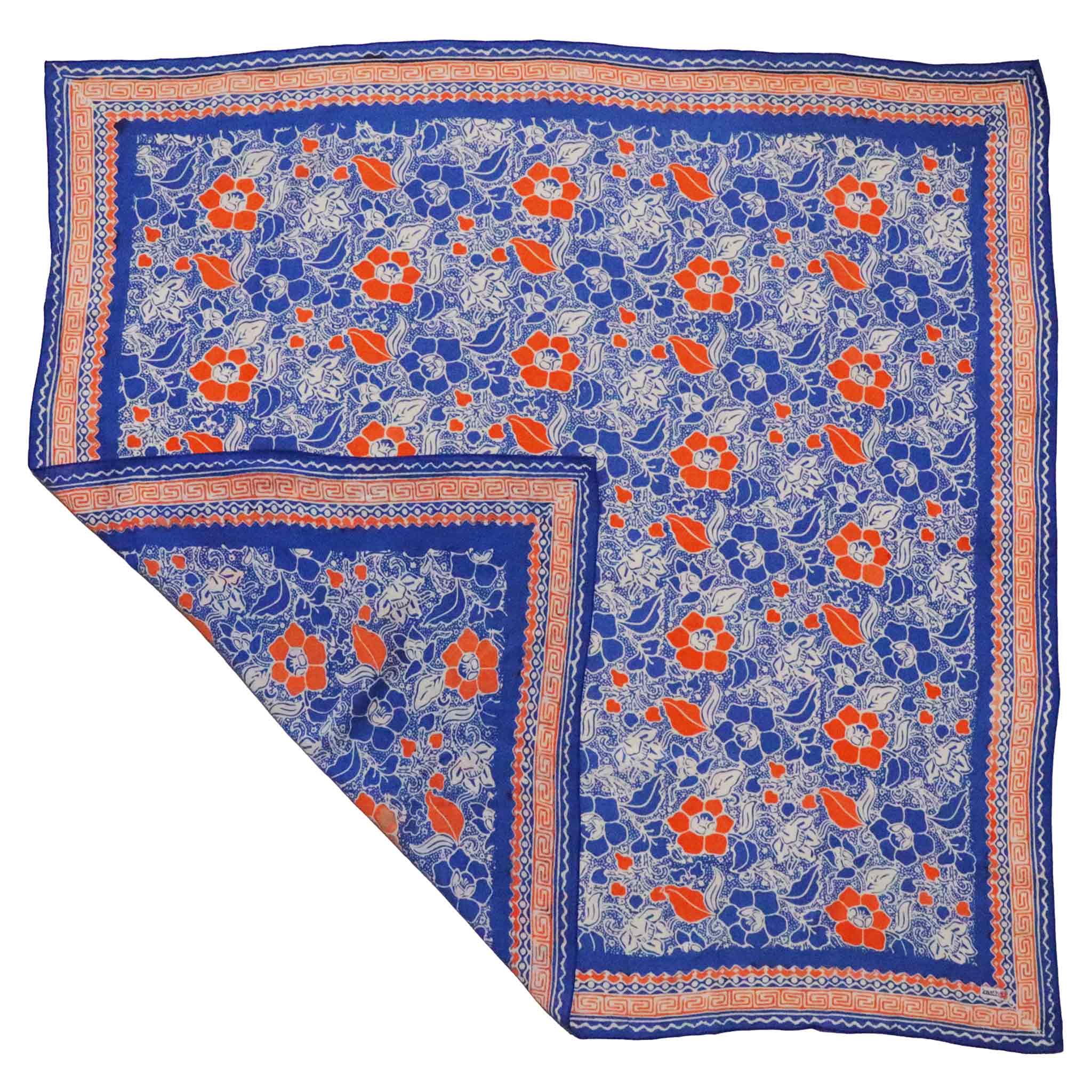 Large 39" Hand Dyed Batik Bandana, 100% Soft Cotton, Sunset Sky - Che Cose Belle