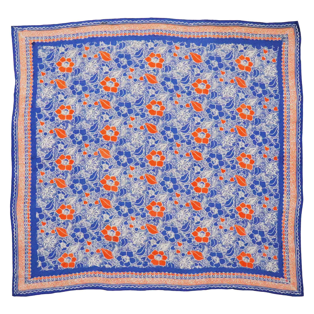 Large 39" Hand Dyed Batik Bandana, 100% Soft Cotton, Sunset Sky - Che Cose Belle