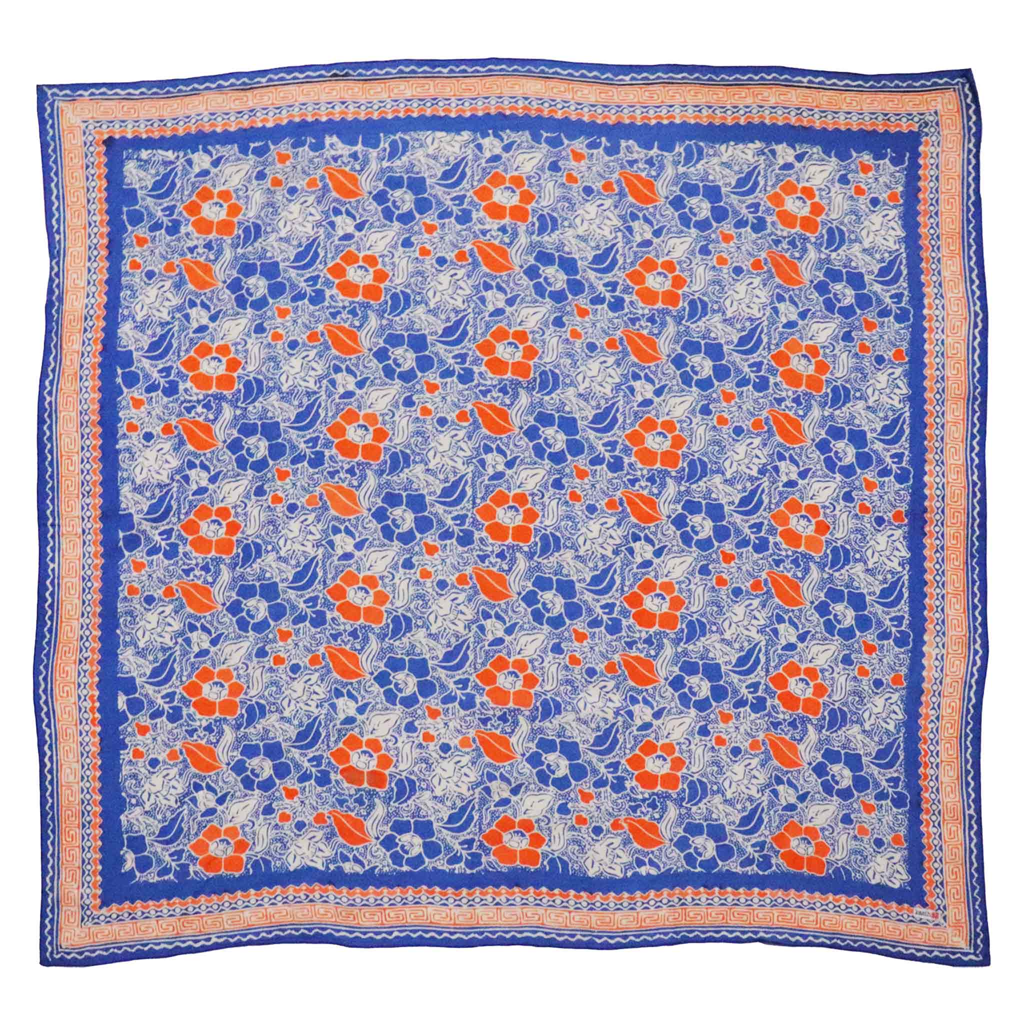 Large 39" Hand Dyed Batik Bandana, 100% Soft Cotton, Sunset Sky - Che Cose Belle