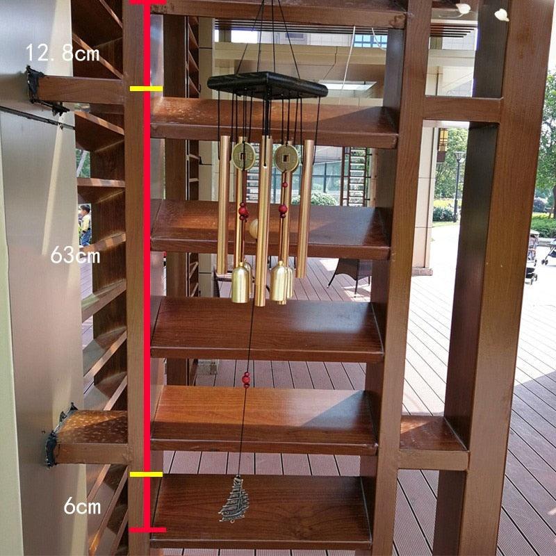 Large Copper Money Pendant Wind Chime Tubes Bells Copper Metal Pipe Chime Large Wind Chimes Bells Tubes Pendant Balcony Outdoor Yard Garden Home Decoration - Che Cose Belle