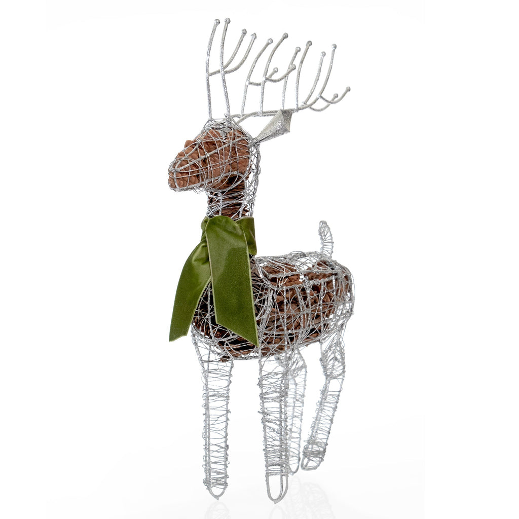 Large Standing Silver Deer Scented Potpourri Décor - Che Cose Belle