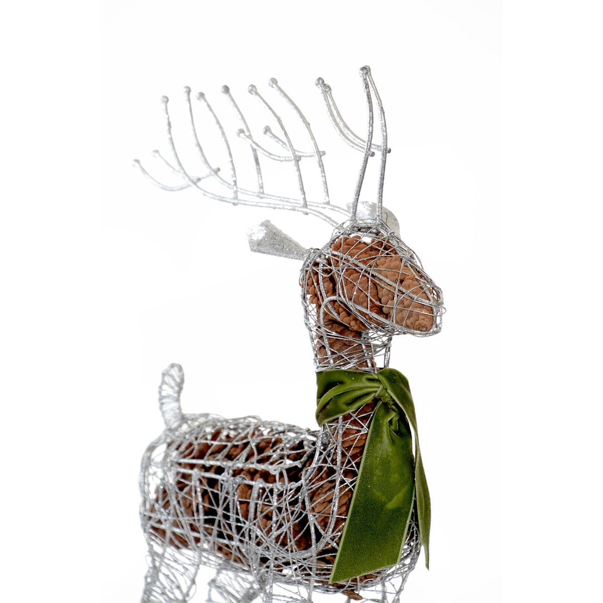 Large Standing Silver Deer Scented Potpourri Décor - Che Cose Belle