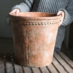 Large Terracotta Red Concrete Planter Pot - Che Cose Belle