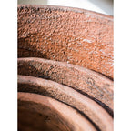 Large Terracotta Red Concrete Planter Pot - Che Cose Belle