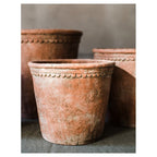 Large Terracotta Red Concrete Planter Pot - Che Cose Belle